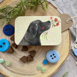 Alex Clark Small Rectangular Tin - Labrador