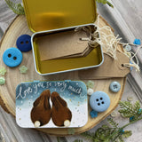 Alex Clark Small Rectangular Tin - Bunny Love