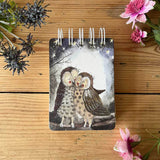 Alex Clark Small Spiral Bound Notepad - Owls