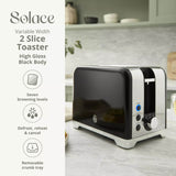 Swan Solace 2-Slice Stainless Steel Toaster - Gloss Black