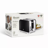 Swan Solace 2-Slice Stainless Steel Toaster - Gloss Black