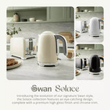 Swan Solace 2-Slice Stainless Steel Toaster - Gloss Cream