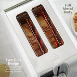 Swan Solace 2-Slice Stainless Steel Toaster - Gloss White