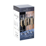 Dartington Cheers Optic Champagne Flute Glasses - Set Of 4