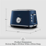Sage Appliances STA735DBL Toast Select Luxe 2-Slice Toaster - Damson Blue