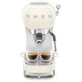 Smeg 50s Style Retro ECF02 Espresso Coffee Machine - Cream