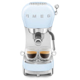Smeg 50's Style Retro ECF02 Espresso Coffee Machine - Pastel Blue