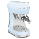 Smeg 50's Style Retro ECF02 Espresso Coffee Machine - Pastel Blue