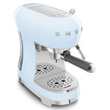 Smeg 50's Style Retro ECF02 Espresso Coffee Machine - Pastel Blue