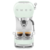 Smeg 50's Style Retro ECF02 Espresso Coffee Machine - Pastel Green