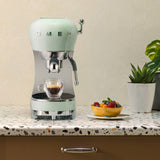 Smeg 50's Style Retro ECF02 Espresso Coffee Machine - Pastel Green