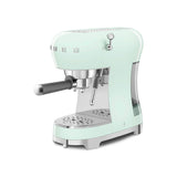 Smeg 50's Style Retro ECF02 Espresso Coffee Machine - Pastel Green