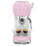 Smeg 50's Style Retro ECF02 Espresso Coffee Machine - Pink