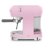 Smeg 50's Style Retro ECF02 Espresso Coffee Machine - Pink