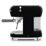 Smeg 50's Style Retro ECF02 Espresso Coffee Machine & CGF11 Coffee Grinder - Black