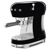 Smeg 50's Style Retro ECF02 Espresso Coffee Machine & CGF11 Coffee Grinder - Black
