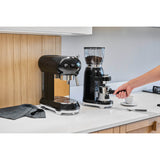 Smeg 50's Style Retro ECF02 Espresso Coffee Machine & CGF11 Coffee Grinder - Black