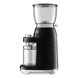 Smeg 50's Style Retro ECF02 Espresso Coffee Machine & CGF11 Coffee Grinder - Black