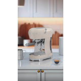 Smeg 50's Style Retro ECF02 Espresso Coffee Machine & CGF11 Coffee Grinder - Cream