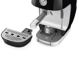 Smeg 50's Style Retro ECF03 Espresso & Cold Brew Coffee Machine - Black