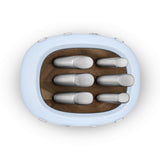 Smeg 50's Style Retro KBSF02 7-Piece Knife Block Set - Pastel Blue