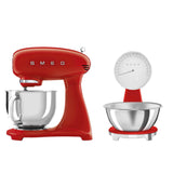 Smeg 50's Style Retro SMF03 Stand Mixer & KSF01 Retro Scales - Red