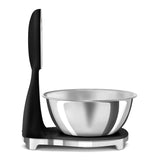 Smeg 50's Style Retro SMF03BLUK Stand Mixer & KSF01BLWW Retro Scales - Black