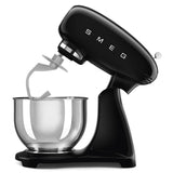 Smeg 50's Style Retro SMF03BLUK Stand Mixer & KSF01BLWW Retro Scales - Black