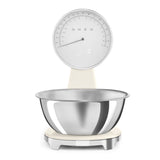 Smeg 50's Style Retro SMF03CRUK Stand Mixer & KSF01CRWW Retro Scales - Cream