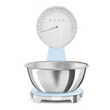 Smeg 50's Style Retro SMF03 Stand Mixer & KSF01 Retro Scales - Pastel Blue