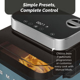 Smeg AFC01SBMUK Dual Flavour 7-Litre Air Fryer - Matte Storm Blue