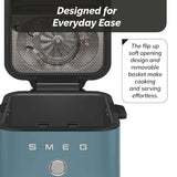 Smeg AFC01SBMUK Dual Flavour 7-Litre Air Fryer - Matte Storm Blue