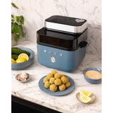 Smeg AFC01SBMUK Dual Flavour 7-Litre Air Fryer - Matte Storm Blue