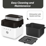 Smeg AFC01WHMUK Dual Flavour 7-Litre Air Fryer - Matte White