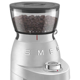 Smeg EMC02 Mini Pro Espresso Coffee Machine & CGF02 Stainless Steel Coffee Grinder - Matte Emerald Green