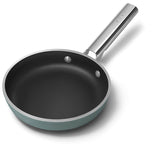 Smeg Cookware 20cm Non-Stick Ceramic Coated Frying Pan - Matte Emerald Green