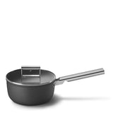 Smeg Cookware 20cm Non-Stick Ceramic Coated Saucepan - Matte Black