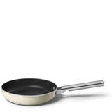 Smeg Cookware 24cm Non-Stick Ceramic Coated Frying Pan - Cream