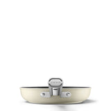 Smeg Cookware 24cm Non-Stick Ceramic Coated Frying Pan - Cream