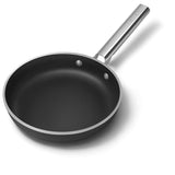 Smeg Cookware 24cm Non-Stick Ceramic Coated Frying Pan - Matte Black