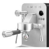 Smeg EMC02 Mini Pro Espresso Coffee Machine & CGF02 Stainless Steel Coffee Grinder - Matte Black