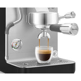 Smeg EMC02 Mini Pro Espresso Coffee Machine & CGF02 Stainless Steel Coffee Grinder - Matte Black