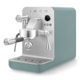 Smeg EMC02 Mini Pro Espresso Coffee Machine & CGF02 Stainless Steel Coffee Grinder - Matte Emerald Green