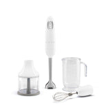 Smeg HBF03 50's Style 3-in-1 Hand Blender with Accessories - White