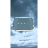 Smeg Jug Kettle & 2 Slice Toaster Set - Storm Blue
