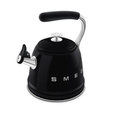 Smeg 50's Retro Style WKF01 Whistling Stove Top Kettle - Black