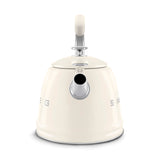 Smeg 50's Retro Style WKF01 Whistling Stove Top Kettle - Cream