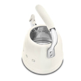 Smeg 50's Retro Style WKF01 Whistling Stove Top Kettle - Cream