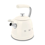 Smeg 50's Retro Style WKF01 Whistling Stove Top Kettle - Cream