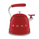 Smeg 50's Retro Style WKF01 Whistling Stove Top Kettle - Red